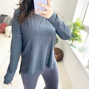 We Over Me Dark Blue Long Sleeve Top Size Medium